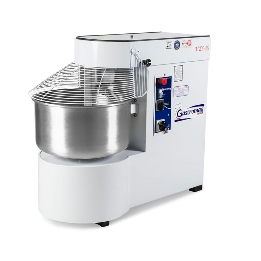Amassadeira Espiral Monofásica 40kg Mes40 Gastromaq Masseira com Epóxi e 2 Velocidades