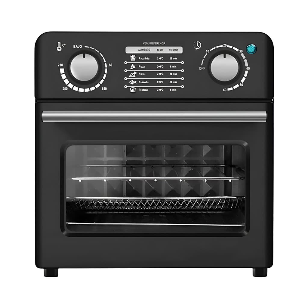 Fritadeira Air Fryer 10 Litros 110v ou 220v 1000W Preta Forno de Bancada Elétrico