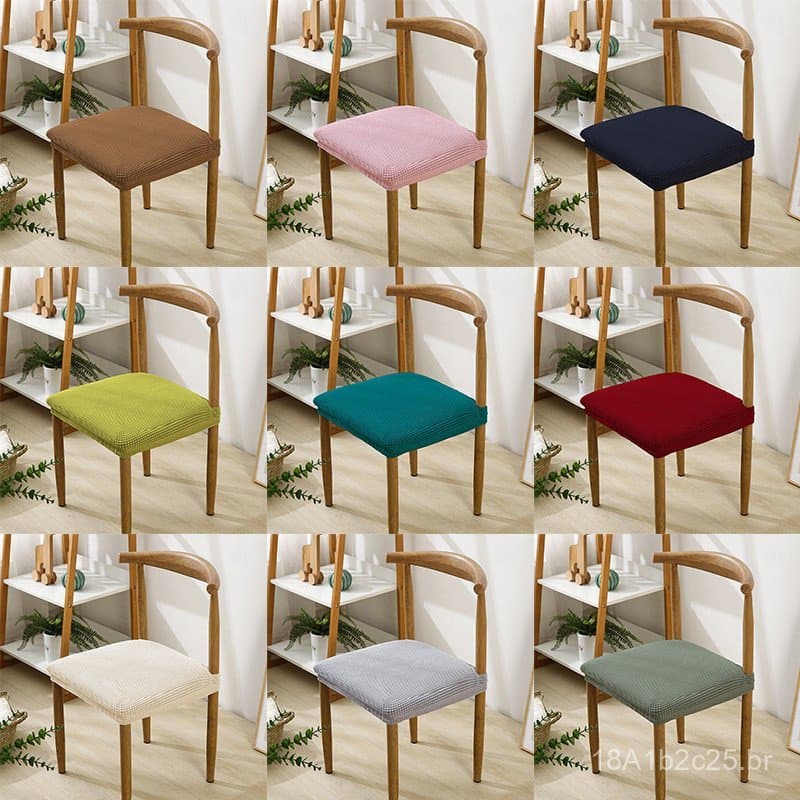 Capas de cadeira elásticas em várias cores para decoração de interiores