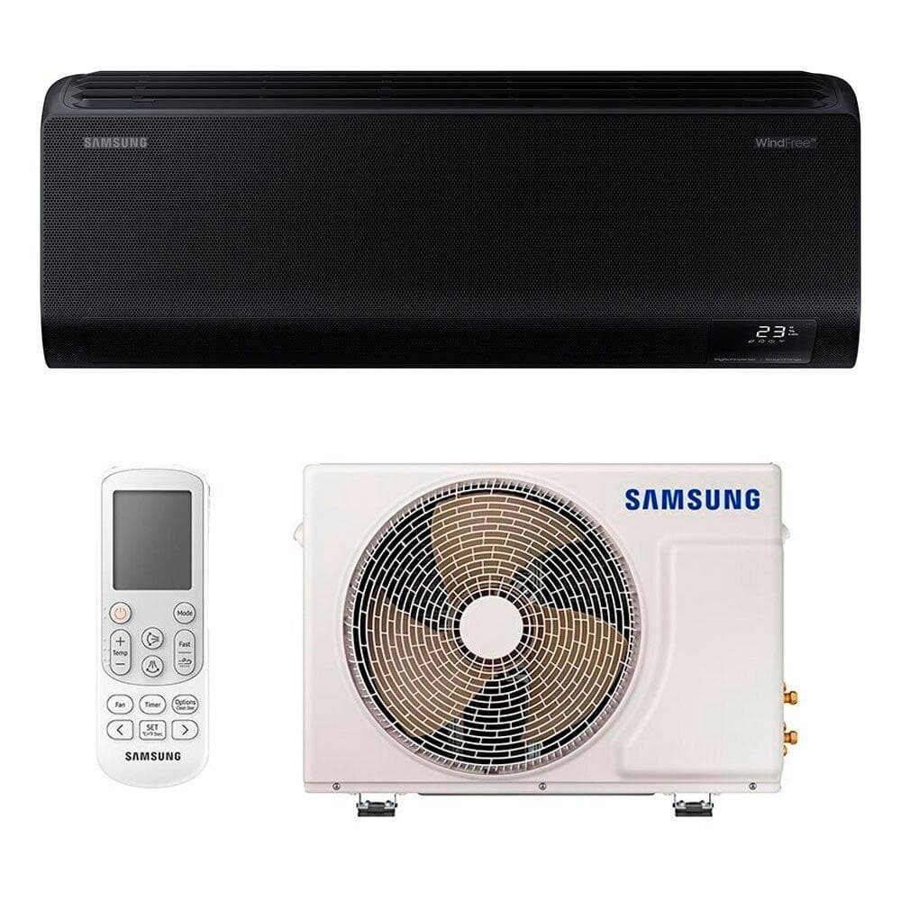 Ar-Condicionado Split Inverter 18000 BTUs Samsung WindFree Connect Black Q e F AR18CSECABTNAZ/AR18CSECABTXAZ 220V