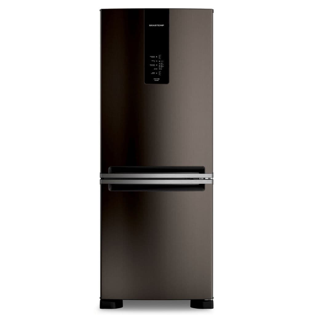 Geladeira Brastemp Eclipse Duplex Smart Flow 447 Litros Inverse Preta 110V BRE57FEANA