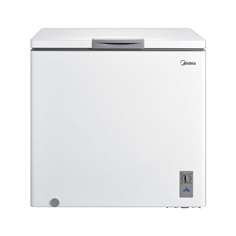 Freezer horizontal branco Qidea com controle de temperatura frontal