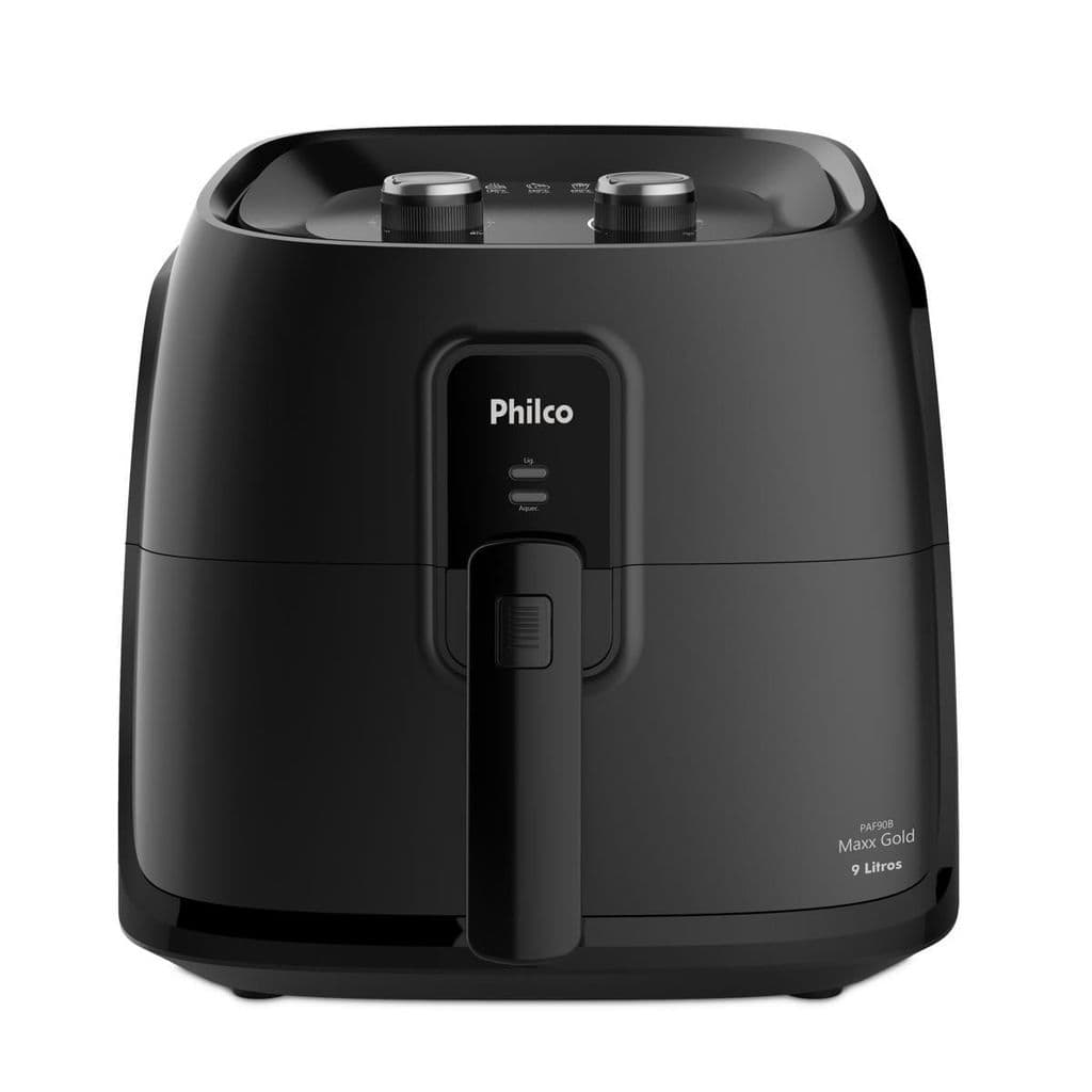 Fritadeira Philco de ar 9L 2000W cesto quadrado, cor preta
