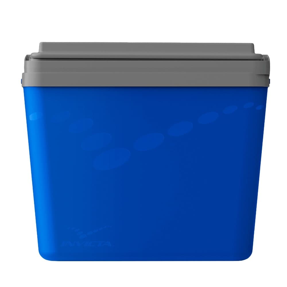 Caixa térmica azul 34qt 32 litros com tampa cinza - Invicta