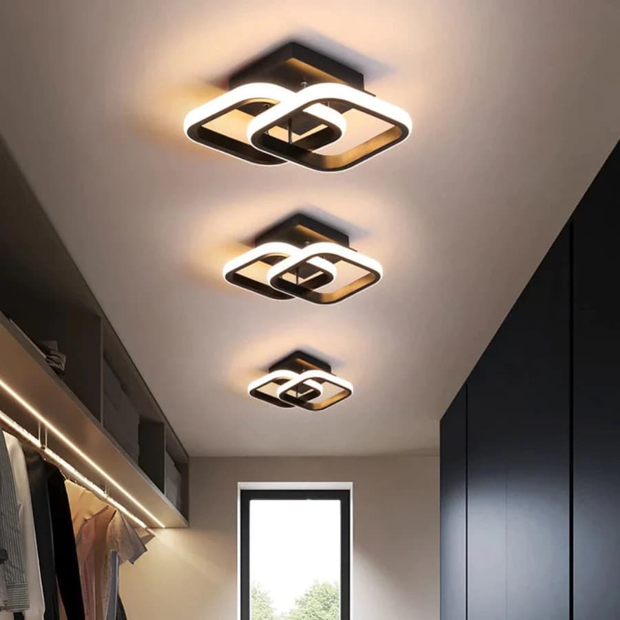 Luminária de Teto Pendente Arandela 3 Cores em 1 Luz Lustre De Teto Led Bivolt Sala de Estar Jantar
