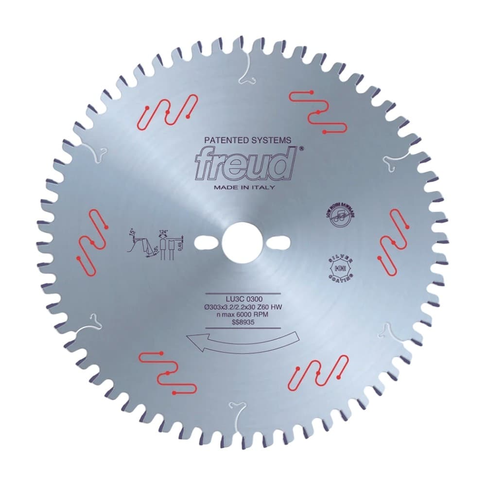 Disco de Serra Circular Widia Para MDF MDP e Compensados 303X30X60D Freud LU3C0300