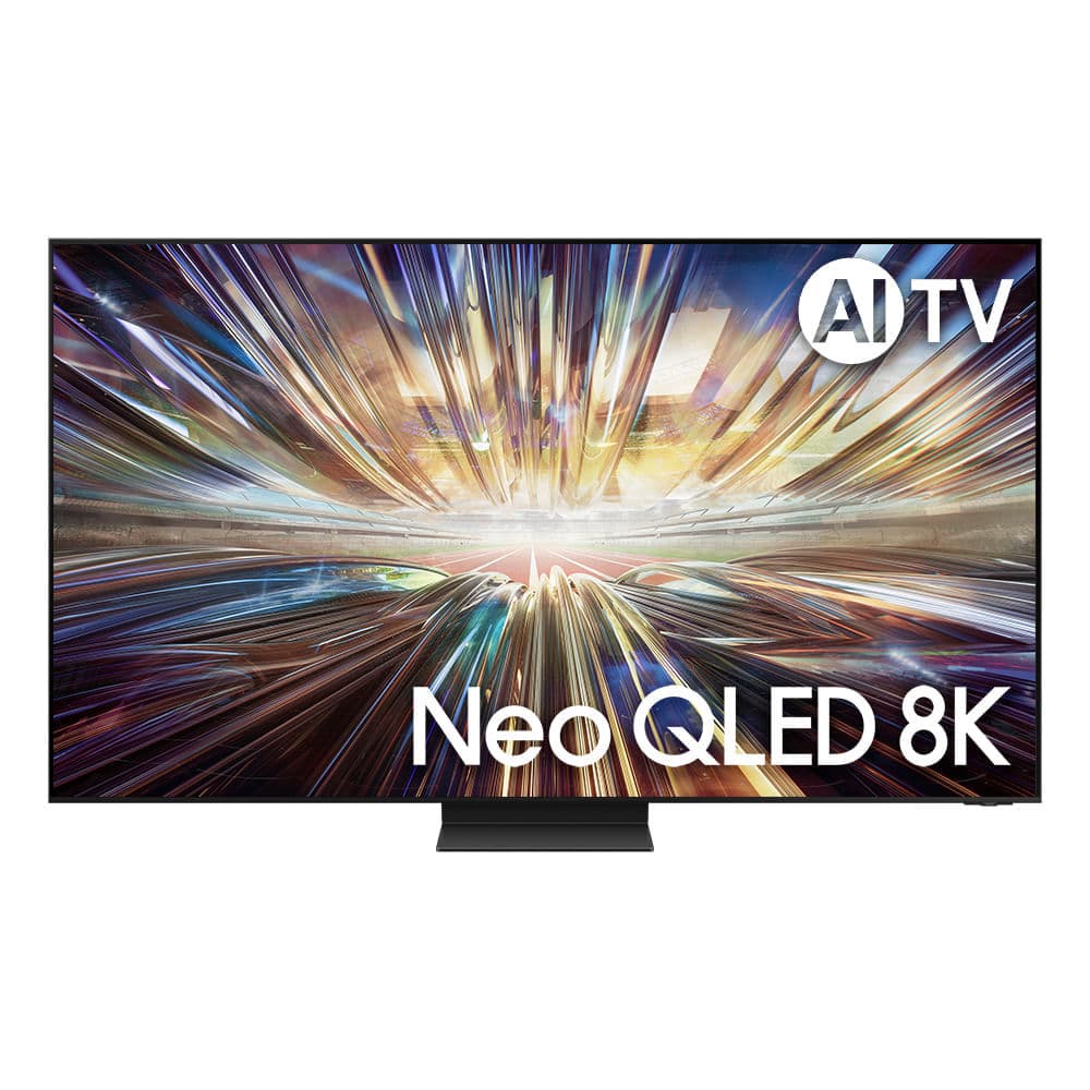 TV Samsung AI Big 75 Neo QLED 8K, tela vibrante, efeito de luz dinâmica, design fino
