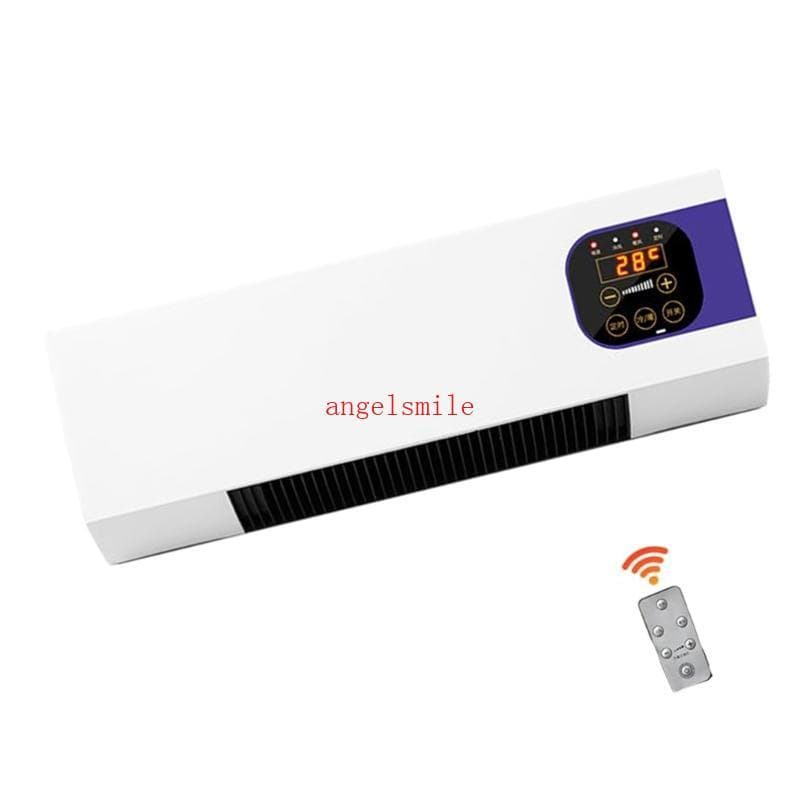 Ar condicionado de parede branco com controle remoto angelsmile, temperatura 28°C