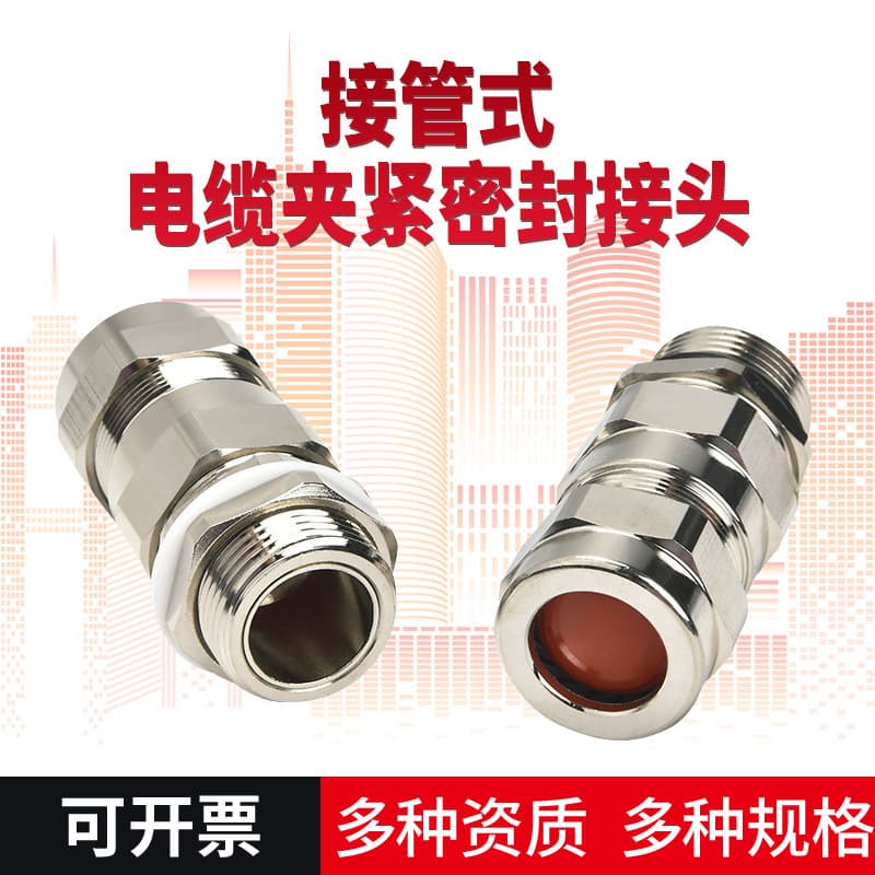 Conector de cabo à prova de explosão com vedação firme, conector tipo tubo BDM-III em aço inoxidável, conector de tubo à