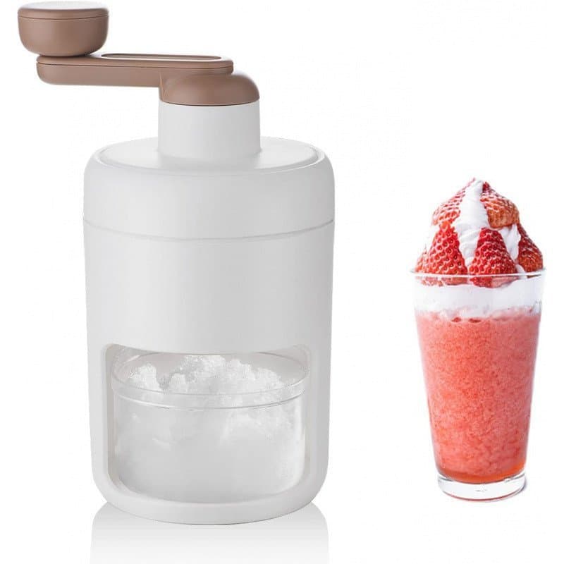 Triturador de Gelo, Máquina de Cone de Neve, Triturador de Gelo com Bandeja de Cubos de Gelo - Livre de BPA QO96