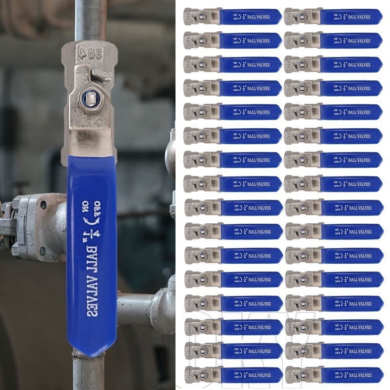 Válvula de esfera azul e cinza para encanamento, montagem e especificações técnicas
