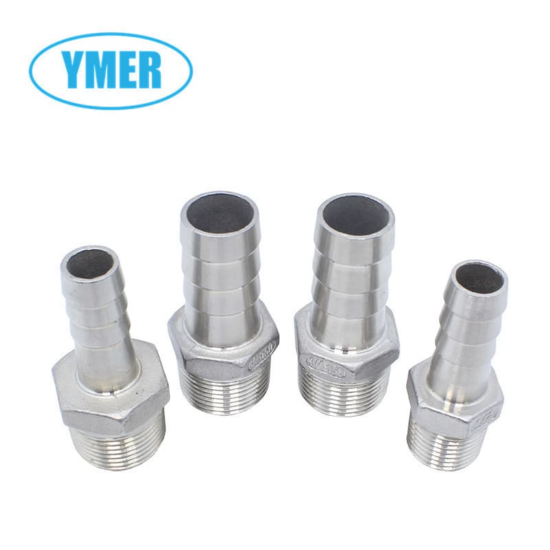 Adaptador de tubo YMER em Y, aço inoxidável verde, para mangueira de irrigação.