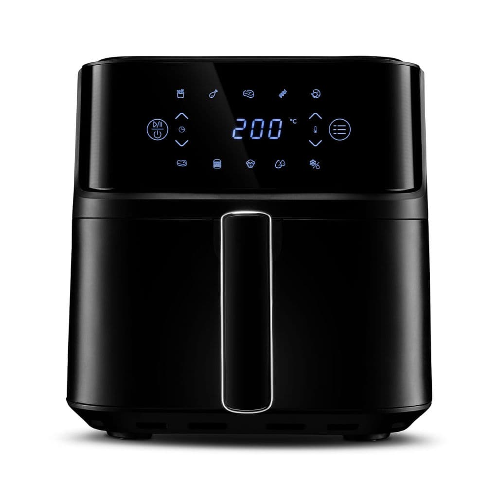 Air Fryer Fischer Prime Digital Preto 6 litros 127V com display digital azul