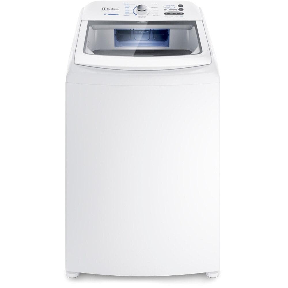 Máquina de lavar roupa Electrolux LED17 branca, 17 kg, com cesto inox, frontal
