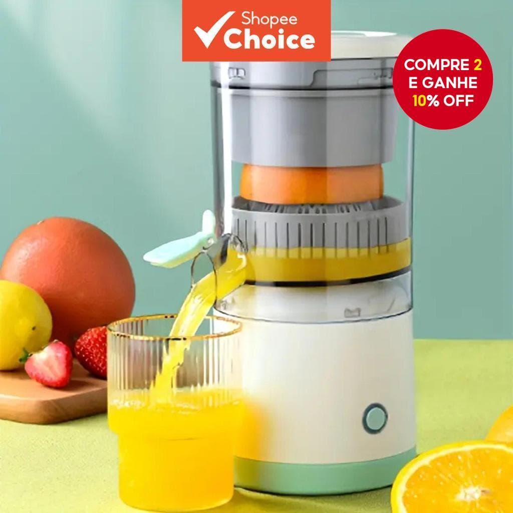 Extrator de Sucos Portátil, 100% Automático, Liquidificador de Frutas para Casa, Extrator de Sucos USB de Laranja e