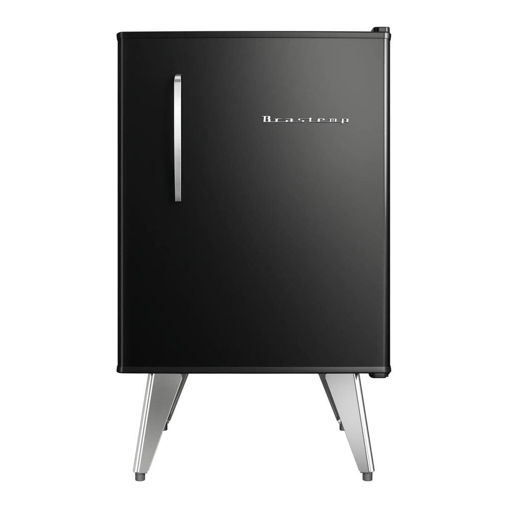 Frigobar Brastemp Retrô 76 Litros Classic Black - BRA08HE em fundo branco