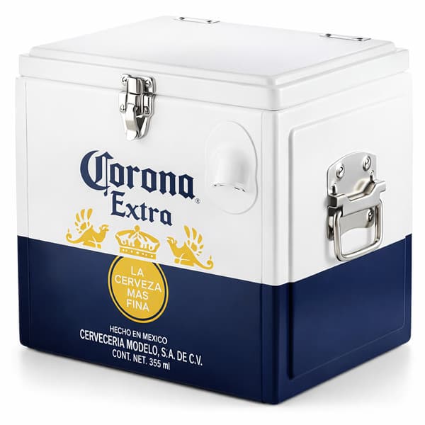 Caixa Térmica Icebox Corona Cooler 15 Litros 12 Latas com Logo Corona Extra