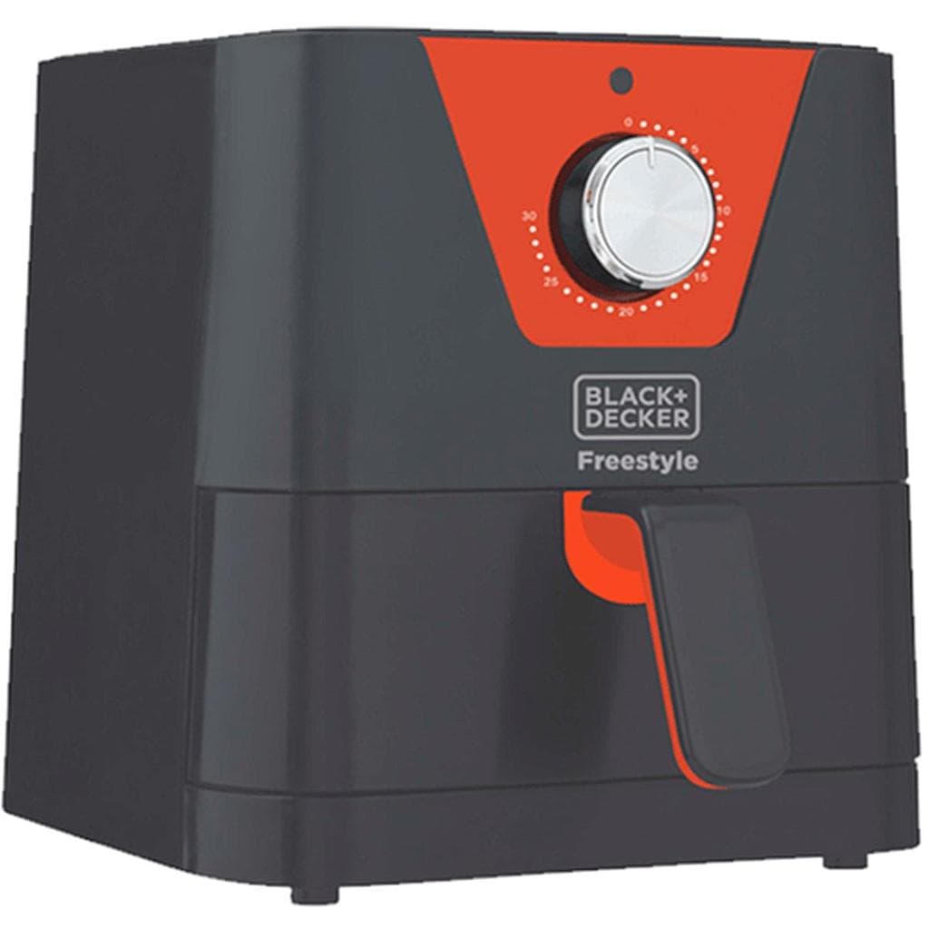 Fritadeira Elétrica Air Fryer Black + Decker Freestyle Sem Ó em preto e vermelho