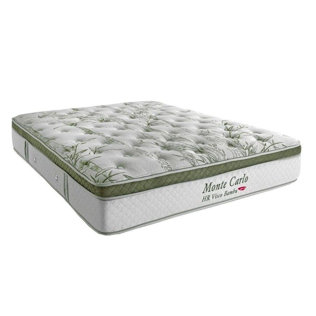 Colchão King Espuma Viscoelástico Visco Molas Ensacadas MasterPocket Monte Carlo Euro Pillow (193x203x33) - Herval