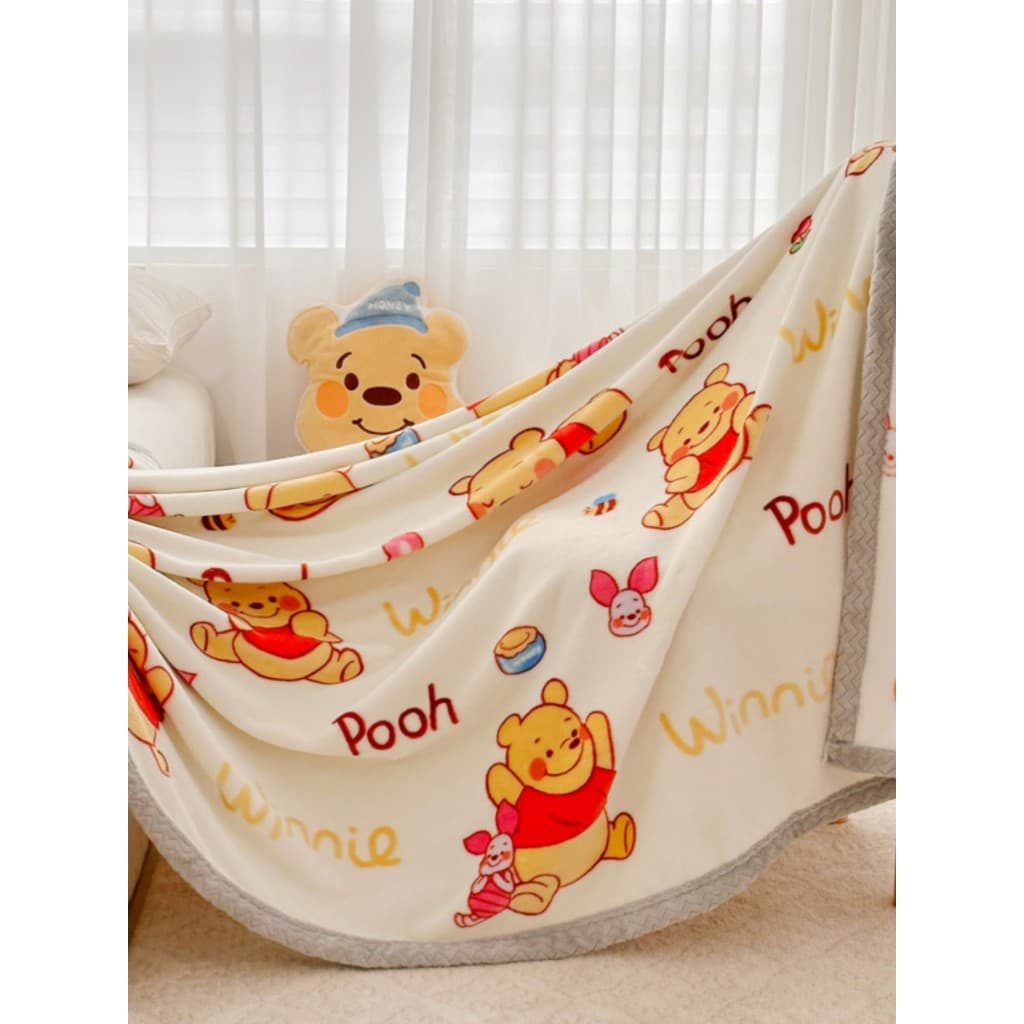 Winnie the Pooh Leite Cobertor de Lã Dos Desenhos Animados Cobertor Engrossado Bebê Ar Condicionado Cobertor Infantil Cr