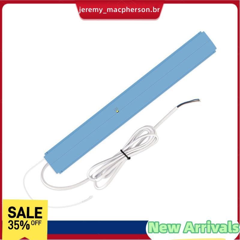 Cortina inteligente com motor, fita azul plissada conectada a um cabo branco, desconto de 35% na venda