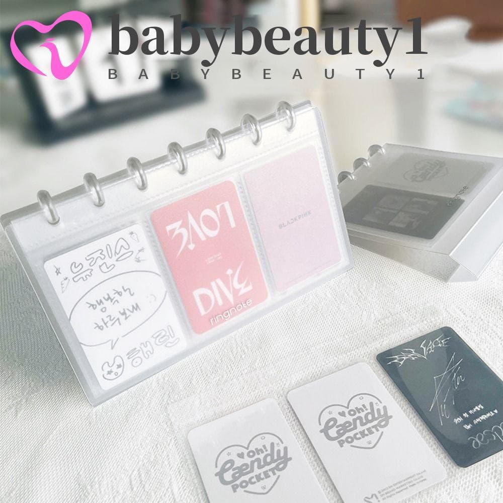 Álbum de fotos BABYBEAUTY1 com calendário e porta-retratos transparente