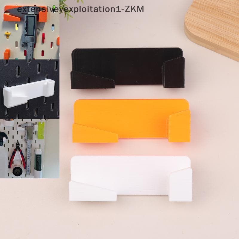 Suportes de pinça vernier para montagem na parede em preto, laranja e branco