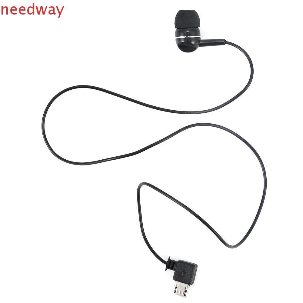 NEEDWAYB Fone De Ouvido Auxiliar Mono Fio Com Porta De 5 Pinos De Lado Único
