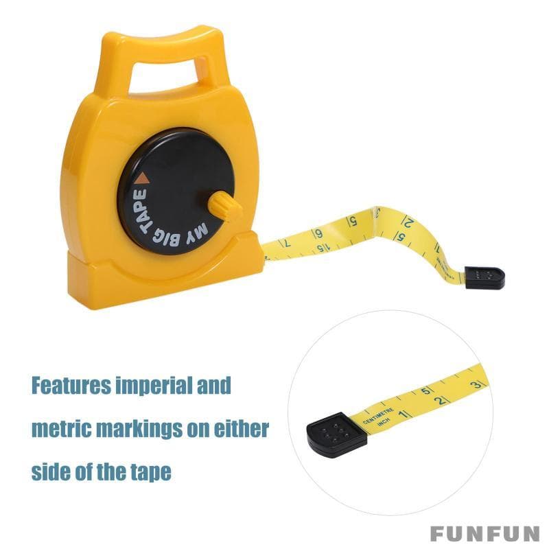 [Funfun] Fita Métrica Infantil , Ferramenta De Gráfico De Crescimento , Brinquedo De Construção Retrátil , 1 M De Compri