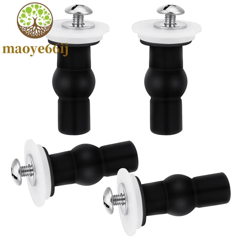 Kit de Reparo para Vaso Sanitário com Parafusos e Porcas Preto e Branco