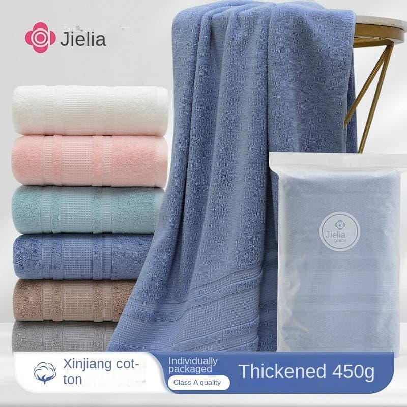 Jieliya Toalha de Banho Espessada Adulto Absorvente Banho Doméstico Toalha de Banho Grande Jieliya Toalha de Banho Espes