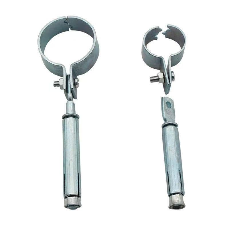 Suporte de fixação de tubo expansível galvanizado com anel aberto e fechado