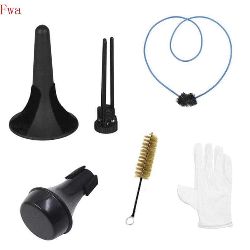 Fwa 5 1 Kit Limpeza Trompete Bocal Escova Válvula Escovas Acessórios Cuidados