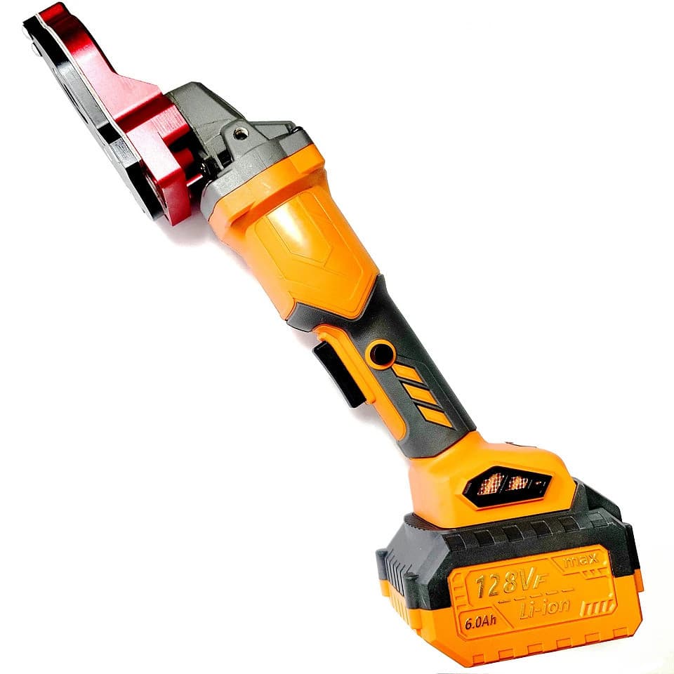 Cômoda de ponta pneumática 13D/16D laranja com lâmina e suporte, 128V 6.0Ah