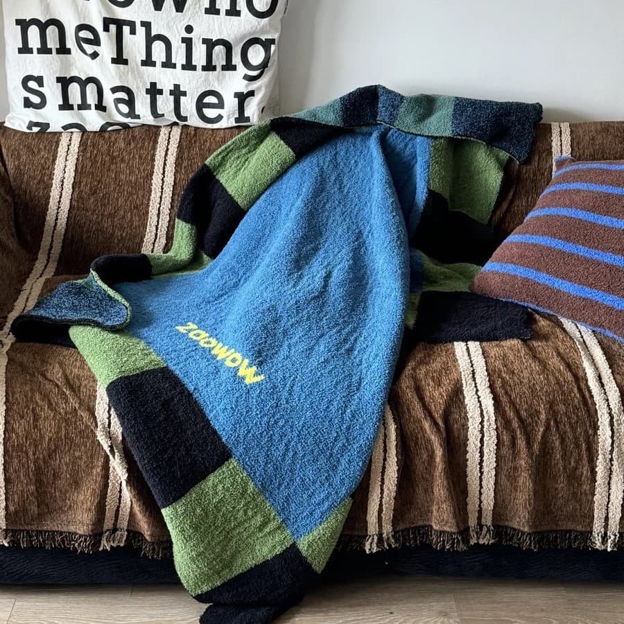 Manta Memphis Plaid Classe A para Mãe e Bebê, Manta de Meio-Pelo, Manta para Soneca, Manta de Sofá Estilo Medieval, Mant
