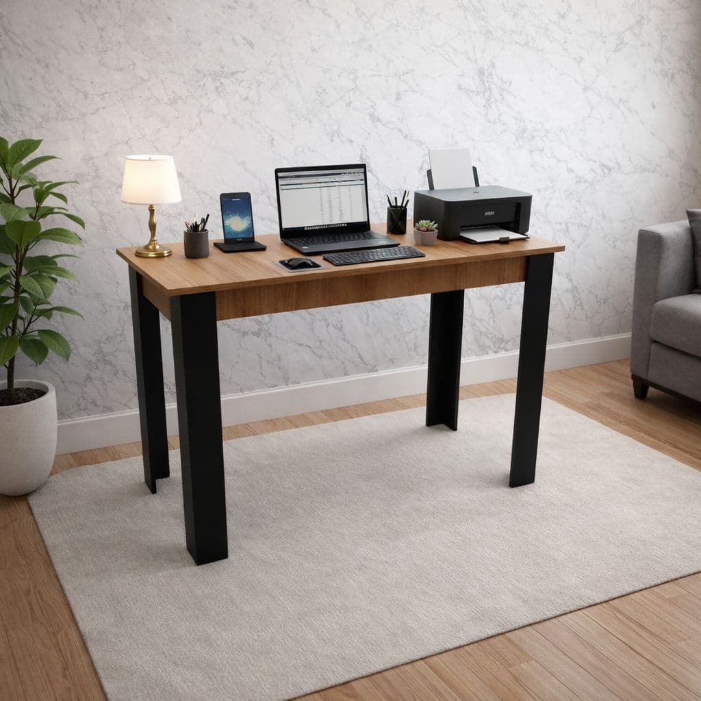 Escrivaninha para Computador ou Notebook em Estilo Industrial para Estudo e Home Office