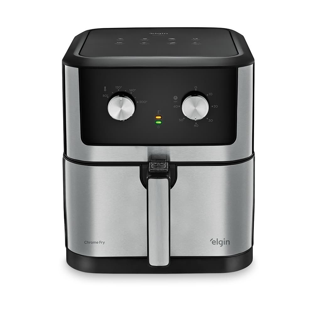 Fritadeira Air Fryer Chrome Fry elgin 8L 1900W 220V