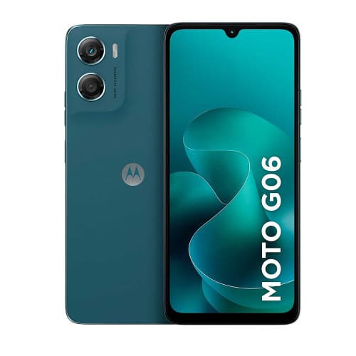 Smartphone Motorola Moto G06 128GB 12GB (4GB RAM + 8GB Ram Boost) em ciano
