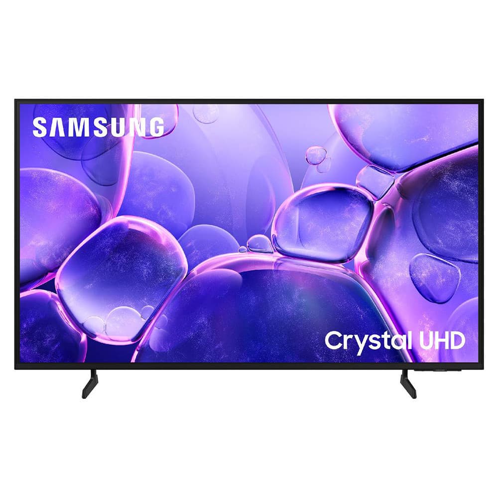 Smart TV Samsung 65 polegadas Crystal UHD 4K com design elegante e bordas pretas