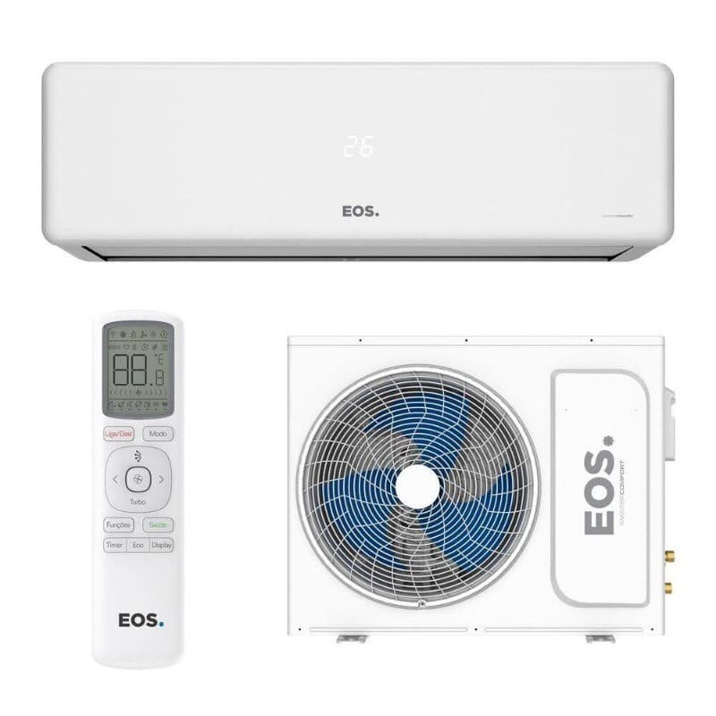 Ar condicionado Split Convencional EOS 9000 BTUs branco com controle remoto