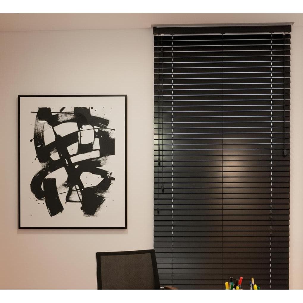 Persiana Horizontal de Madeira 50mm - ( Largura 125 x Altura 128cm )