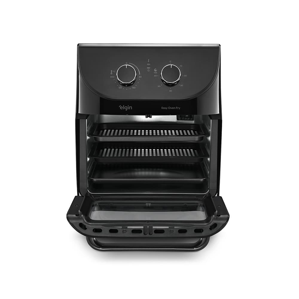 Fritadeira Air Fryer Easy Oven Fry 12 Litros 1800W Olgim - Imagem com porta aberta