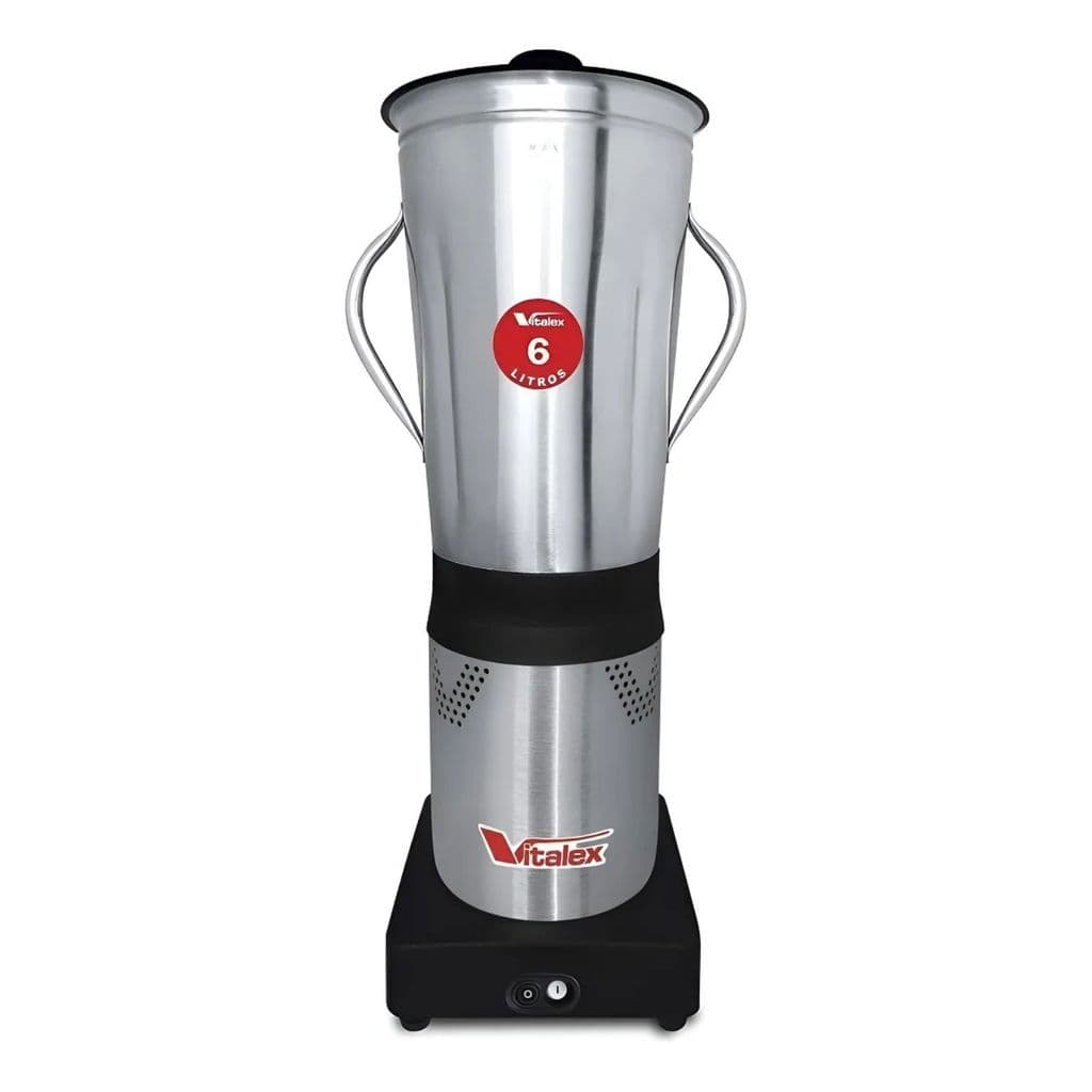 Liquidificador industrial 6 litros jarra aço inox Vitalex