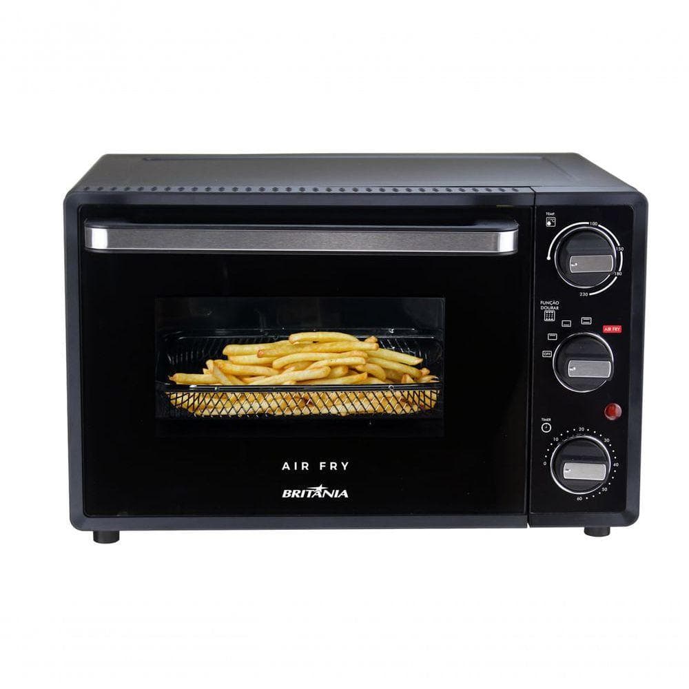 Forno elétrico Air Fryer Britânia BFE25P preto esmaltado 25L