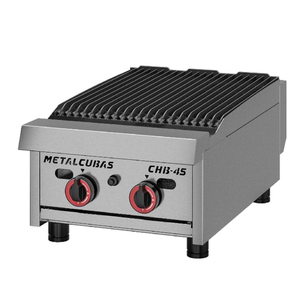 Chapa Grill Premium 45cm Profissional Aço Inox a Gás Chb-45 Metalcubas