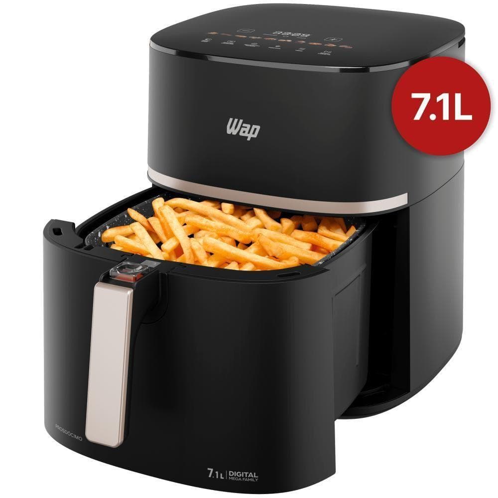 Fritadeira elétrica WAP Air Fryer Family Digital 7,1L com batatas fritas