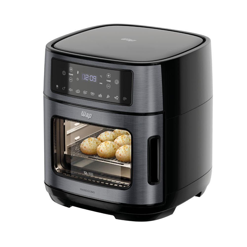 Fritadeira elétrica WAP Air Fryer Oven Digital Black WAOD2 12L 220V com pães assados