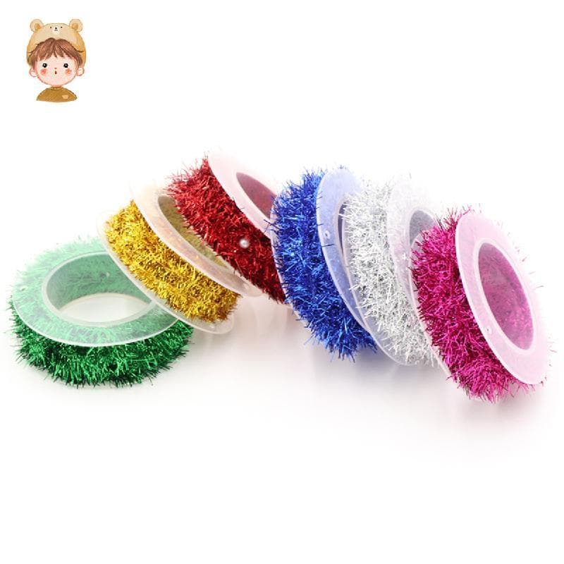 Rolos de fitas decorativas multicoloridas para festas e decorações