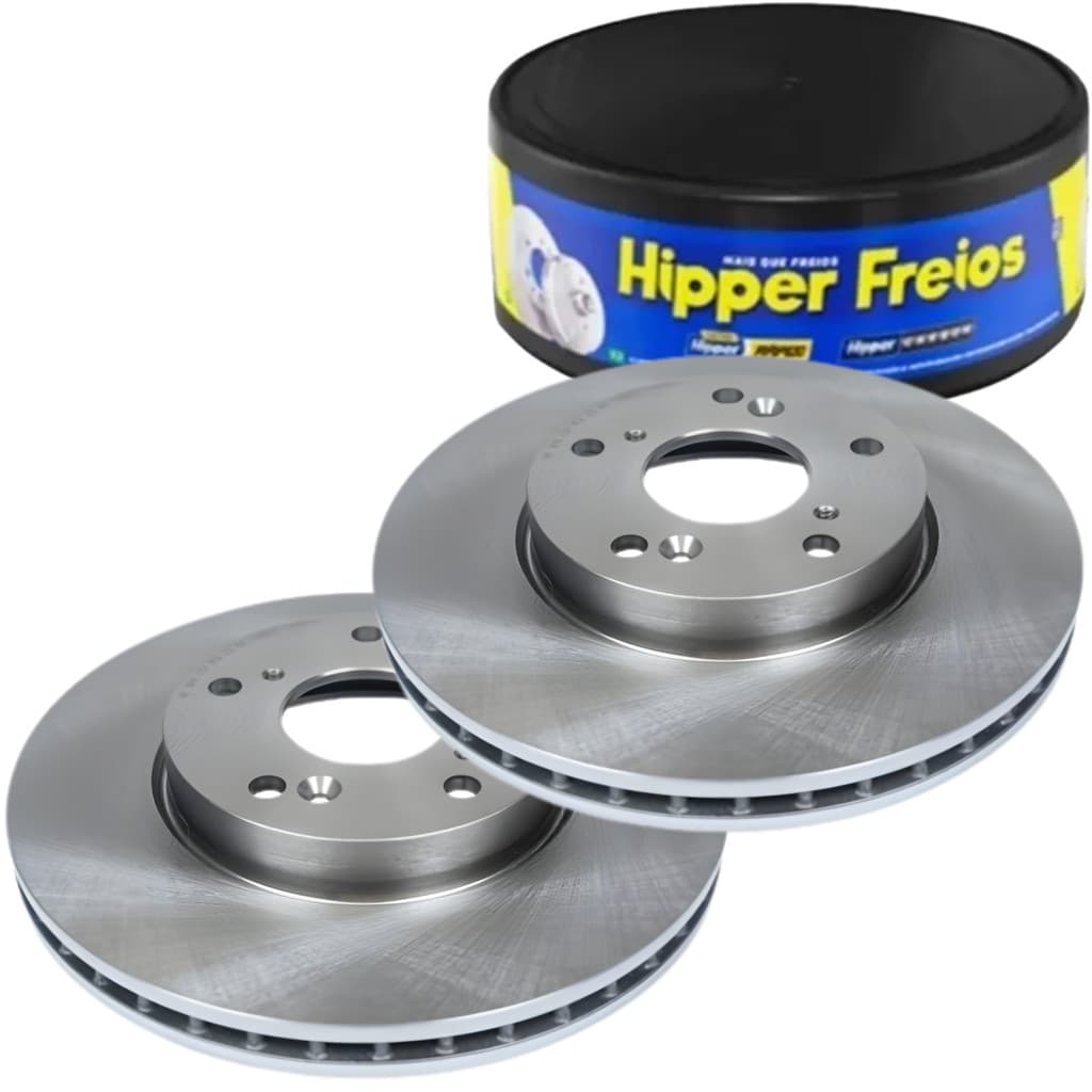 Par Discos De Freios Dianteiro Ventilado Hipper Freios Byd Dolphin Mini 2024 2025 2026