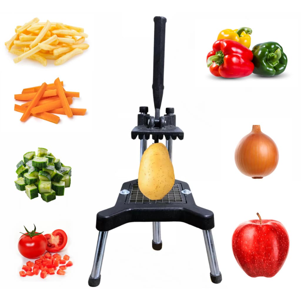 Picador de Legumes Frutas Batata Palito Frita Cabrita Cortador Em Cubos Prático Leve Industrial Shop
